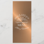 Elegant Roos Gold Christmas Menu (Voorkant)