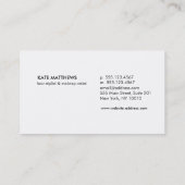 Elegant Roos Gold Circles Beauty Salon Visitekaartje (Achterkant)