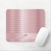 Elegant Roos Gold Colour Moderne Sjabloon Muismat (Met muis)