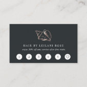 Elegant Roos Gold Conch Shell Klantenkaartje (Voorkant)