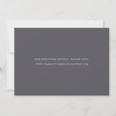 Elegant Roos Gold Conch Wedding Save The Date (Achterkant)
