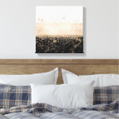 Elegant roos Gold confetti marmer Canvas Afdruk (Insitu (Slaapkamer))