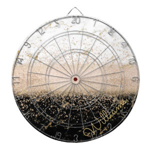 Elegant roos Gold confetti marmer Dartbord