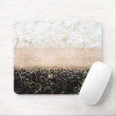Elegant roos Gold confetti marmer Muismat (Met muis)
