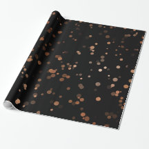 Elegant roos gold confetti polka dot patroon