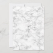 Elegant Roos Gold Copper Marble Palm Tree Weddensc Kaart (Achterkant)