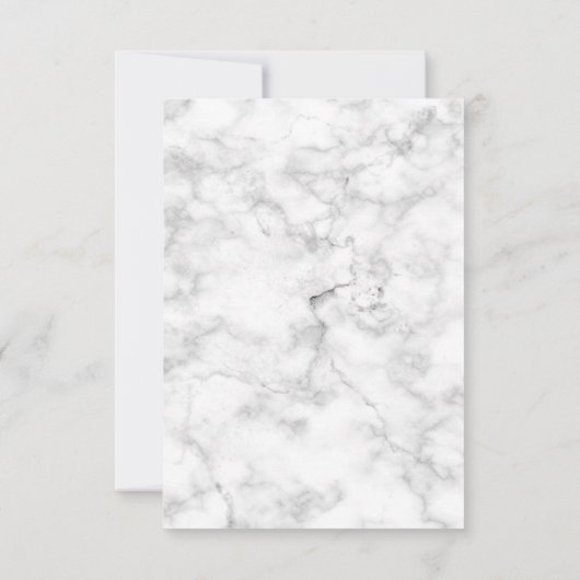 Elegant Roos Gold Copper Marble Palm Tree Weddensc RSVP Kaartje (Achterkant)