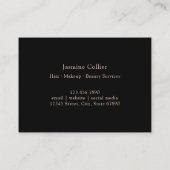 Elegant Roos Gold Decoratief Lijst Visitekaartje (Achterkant)