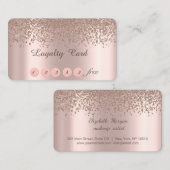 Elegant Roos Gold Diamonds Kaart Klantenkaartje (Voorkant / Achterkant)