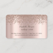 Elegant Roos Gold Diamonds Kaart Klantenkaartje (Achterkant)