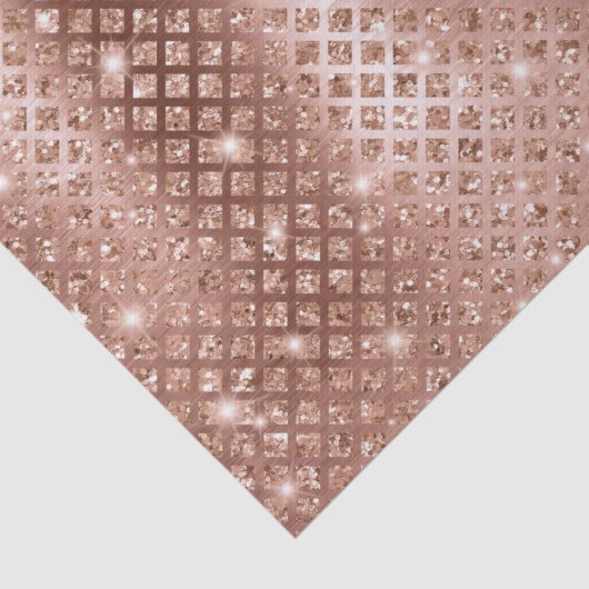 Elegant Roos Gold Diamonds Metallic Glitter Tissuepapier (Detail)