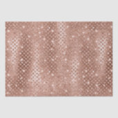 Elegant Roos Gold Diamonds Metallic Glitter Tissuepapier (Voorkant)