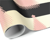 Elegant Roos Gold- en gouden kerstboomstructuur Cadeaupapier (Rol Hoek)