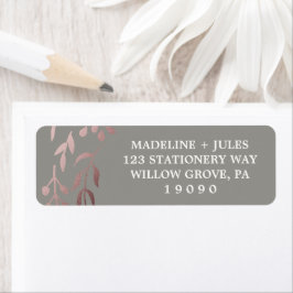 Elegant Roos Gold en grijs | Lafy Lijst Weddenscha Etiket