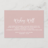 Elegant Roos Gold en Grijze bruiloft Informatiekaartje (Voorkant)