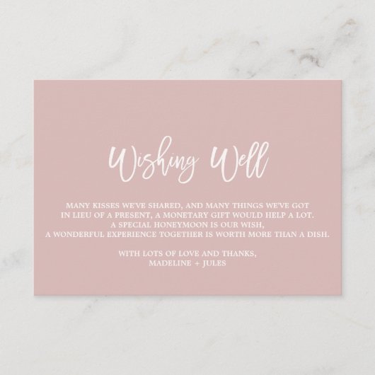 Elegant Roos Gold en Grijze bruiloft Informatiekaartje (Voorkant)