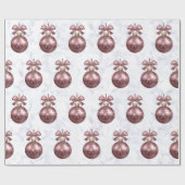 Elegant Roos Gold- en kerstsieraden Cadeaupapier (Vlak)