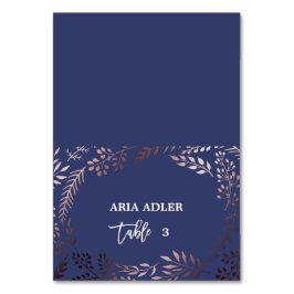 Elegant Roos Gold- en marinevrouwplaats Kaart