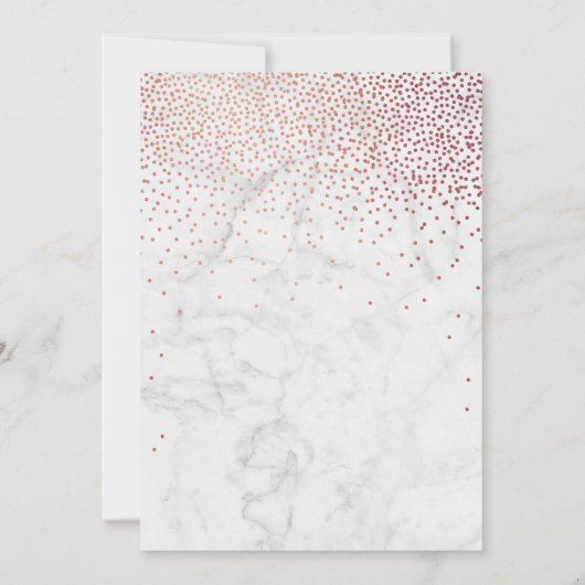 Elegant Roos Gold en marmer 18e verjaardag Kaart (Achterkant)