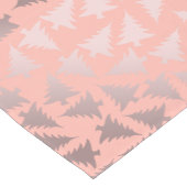 Elegant Roos Gold en roze kerstboomstructuur Korte Tafelloper (Hoek)