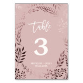 Elegant Roos Gold- en roze weddenschappen Kaart (Achterkant)