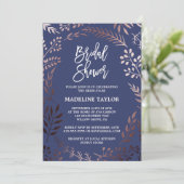 Elegant Roos Gold en Vrijgezellenfeest van de mari Kaart (Staand voorkant)