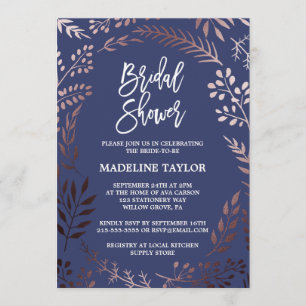 Elegant Roos Gold en Vrijgezellenfeest van de mari Kaart