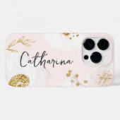 Elegant Roos Gold Floral Pastel Blush Waterverf Case-Mate iPhone Case (Achterkant (horizontaal))