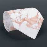 Elegant Roos Gold Foil Chic White marmer Stropdas<br><div class="desc">Elegant Roos Gold Foil | Witte marmer Necktie met een grotere patroontrendy witte marmer en zachte roze roze gouden folie-achtige marmeraderen die door het hele patroon lopen. Het patroon kan resized voor een verscheidenheid van blik. Ideaal voor je bruiloft,  elegante affaire of chic esthetiek.</div>
