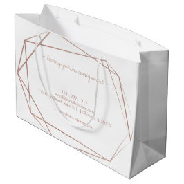 Elegant Roos Gold Foil Lijsten Moderne Professiona Groot Cadeauzakje