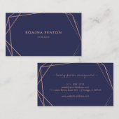 Elegant Roos Gold Foil Lijsten Moderne Professiona Visitekaartje (Voorkant / Achterkant)