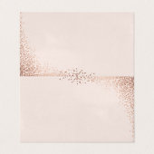 Elegant Roos Gold Foil Weddenschap Place Cards Visitekaartje (Buitenkant ongevouwen)