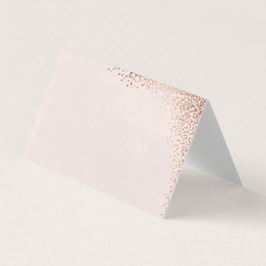 Elegant Roos Gold Foil Weddenschap Place Cards Visitekaartje (Voorkant)