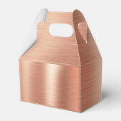 Elegant Roos Gold Foil Wedding Favor Bedankdoosjes (Achterkant)