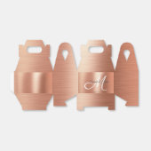 Elegant Roos Gold Foil Wedding Favor Bedankdoosjes (Uitgevouwen)