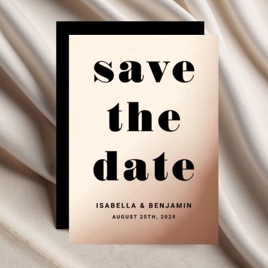 Elegant Roos Gold Foil Wedding Save the Date Folie Uitnodiging