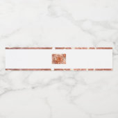 Elegant Roos Gold Food & Beverage Label Set Waterfles Etiket (Enkel label)