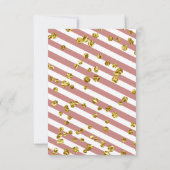 Elegant Roos Gold Funeral Hartelijk dank! Bedankkaart (Achterkant)