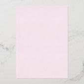 Elegant Roos Gold Geometric Blush Pink | Baptisme Folie Uitnodiging (Achterkant)