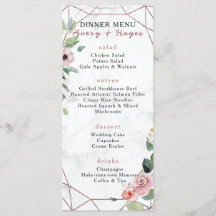 Elegant Roos Gold Geometric Wedding