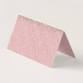 Elegant Roos Gold Glitter Black Leopard Print Visitekaartje (Achterkant)