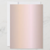 Elegant Roos Gold Glitter, Blush en Black Text (Achterkant)