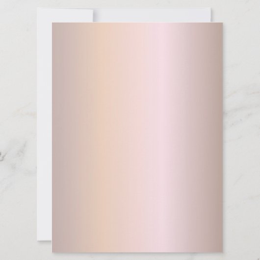 Elegant Roos Gold Glitter, Blush en Black Text (Achterkant)