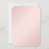 Elegant Roos Gold Glitter Blush Pink Girl Baptisme Kaart (Achterkant)