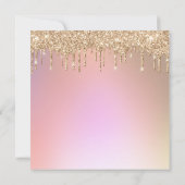 Elegant Roos Gold Glitter Drift Cadeaubon (Achterkant)