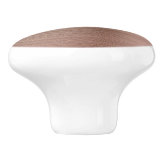 Elegant Roos Gold Glitter Drijft op roze metalen Keramische Knop (Zijkant)