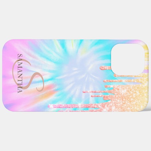 Elegant Roos Gold Glitter druppelt oogkleurig Case-Mate iPhone Case (Achterkant / Rechts)