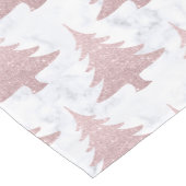 Elegant Roos Gold Glitter en marmer kerstboom Korte Tafelloper (Hoek)