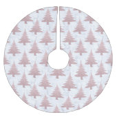 Elegant Roos Gold Glitter en marmer kerstboom Rok (Voorkant)