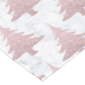 Elegant Roos Gold Glitter en marmer kerstboom Tafelkleed (Gekanteld)